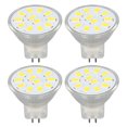 thumbnail image 2 of MR11 LED Bulb, 3W 12 LEDs 360 Degree Heat Dissipation No Flicker No Buzz Eye Protection, with Dual Needle Base, for Spotlights Ceiling Lights Track Lights, 2 of 7