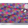 thumbnail image 2 of Soimoi polyester Crepe Fabric Flower Artistic Print Sewing Fabric Yard 42 Inch Wide, 2 of 3