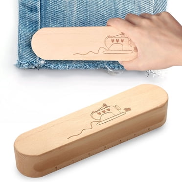 Hardwood Tailor Clapper, Works with Steam Iron to Set a Seam, with 6-Inch Scale for Sewing Quilting, for Quilter Pressing & Seam Flattening