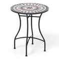 thumbnail image 1 of Gymax 24'' Bistro Table w/ Ceramic Tile Tabletop Heavy-Duty Metal Structure Patio, 1 of 8