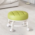 thumbnail image 4 of Tabouret Bas Roulant Multifonction Vert avec Roues en Cuir Pu Durable, Léger, Design Portable pour la Maison et le Bureau, Usage Universel #575PA, 4 of 8