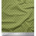 thumbnail image 1 of Soimoi Polyester Crepe Fabric Swimming Ring Small Print Sewing Fabric Yard 42 Inch Wide, 1 of 3