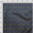 thumbnail image 3 of oneOone Cotton Cambric Blue Fabric Geometric Fair Isle Pattern Sewing Craft Projects Fabric Prints By Yard 56 Inch Wide, 3 of 4