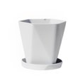 thumbnail image 1 of facefd Flowerpot Gardening Base Container Garden Ornament Multiple Colors Plant Planter Practical Portable Fashionable White Dark Gray, 1 of 6