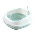 thumbnail image 4 of lionlar Pet Cat Litter Box Semi-enclosed Detachable Portable Toilet Sandbox Blue, 4 of 9