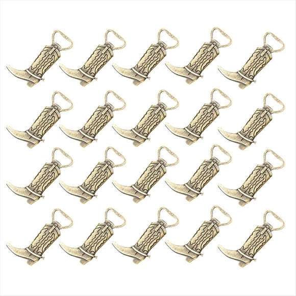 Lot de 20 Décapsuleurs de Bottes de Cowboy, Cadeaux de Mariage Décapsuleurs de Bière Vintage, Cadeaux de Mariage, Nouveau Cyan Ancien, 20x Décapsuleur, Nouveau Cyan Ancien