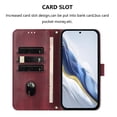 thumbnail image 3 of Wallet Phone Case for Google Pixel 8A 360° Protective Flip Cover with Card Slots Kickstand Red, 3 of 6