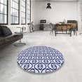 thumbnail image 4 of Ahgly Tapis d'Intérieur Lavable en Machine Carré Lavande Bleu, 5 Pieds Carré, 4 of 7