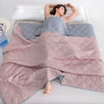thumbnail image 4 of RXIRUCGD Double Bedding Quilt - Blue And Purple Double Bedding Quilt Suitable For All Seasons Soft Cover Quilt, 4 of 9