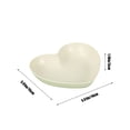 thumbnail image 3 of Birdeem Plastic Plates Reusable,Heart Plates W 5.91Inch X L 5.51Inch Impregnable Dinner Plates Dishwasher Microwave Safe Plastic Plates Reusable Lightweight Plates for Kitchen or Camping, 3 of 6