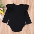 thumbnail image 2 of Newborn Baby Girl Boy Ruffled Long Sleeve Romper Solid Color Casual Bodysuit Spring Fall Clothes, 2 of 6