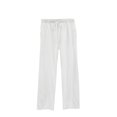 thumbnail image 1 of Timegard Plus Size Pants for Women Elastic Waist Drawstring Straight Leg Lounge Pants with Pockets, 1 of 2