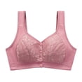 thumbnail image 1 of Bigersell Front Close Sports Bras for Women Daisy Bras Front Closure Bras for Older Women Bras for Older Women Front Closure Bra Front Closure R-12-Pink-A XL, 1 of 2