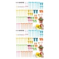 thumbnail image 2 of ziyahi 76x Stylish Cartoon Food Toothpick For Kids Safe Durable And Easy To Clean Gift Idea Fruit Fork 2Set, 2 of 6