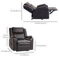 thumbnail image 3 of HOMCOM Fauteuil Inclinable pour Salon avec Repose-Pieds et Poches Latérales, 3 of 10