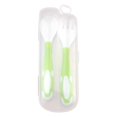 thumbnail image 2 of Oleegame 1PC Stainless Steel Cutlery Set Baby Spoon And Fork Set Travel Case Bendable & Non Slip Handle Baby Training Spoon With Storage Box Portable Baby Tableware For Babies Infants Toddlers, 2 of 9