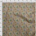 thumbnail image 4 of oneOone Velvet Light Brown Fabric Animal Fabric For Sewing Printed Craft Fabric By The Yard 58 Inch Wide, 4 of 4