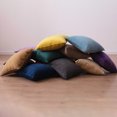thumbnail image 3 of Seat Cushion Cover Solid Color Velvet Replacement Soft Decorative Reusable Zipper Sofa Pillow Case Accessories Grey 45x45cm, 3 of 9