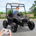 thumbnail image 2 of BeesClover 24V Kids' Heavy-Duty Ride Power Wheel with Tent 4WD Off-Road Electric Vehicle, LED Lights, Music & Horn, Shock Absorbers, 3-Speed Options, 4 MPH Mini Golf Cart,2-Seater, 2 of 9