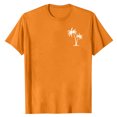 thumbnail image 3 of Pisexur Shirts for Man T Hommes Mode Décontractée Imprimé Col Rond Pull T-Shirt Manches Courtes Blouse Orange,S Chemises de Golf Hommes & Chemises Hommes, 3 of 6