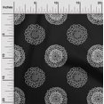 thumbnail image 2 of oneOone Silk Tabby Black Fabric Florals Sewing Craft Projects Fabric Prints By Yard 42 Inch Wide, 2 of 4