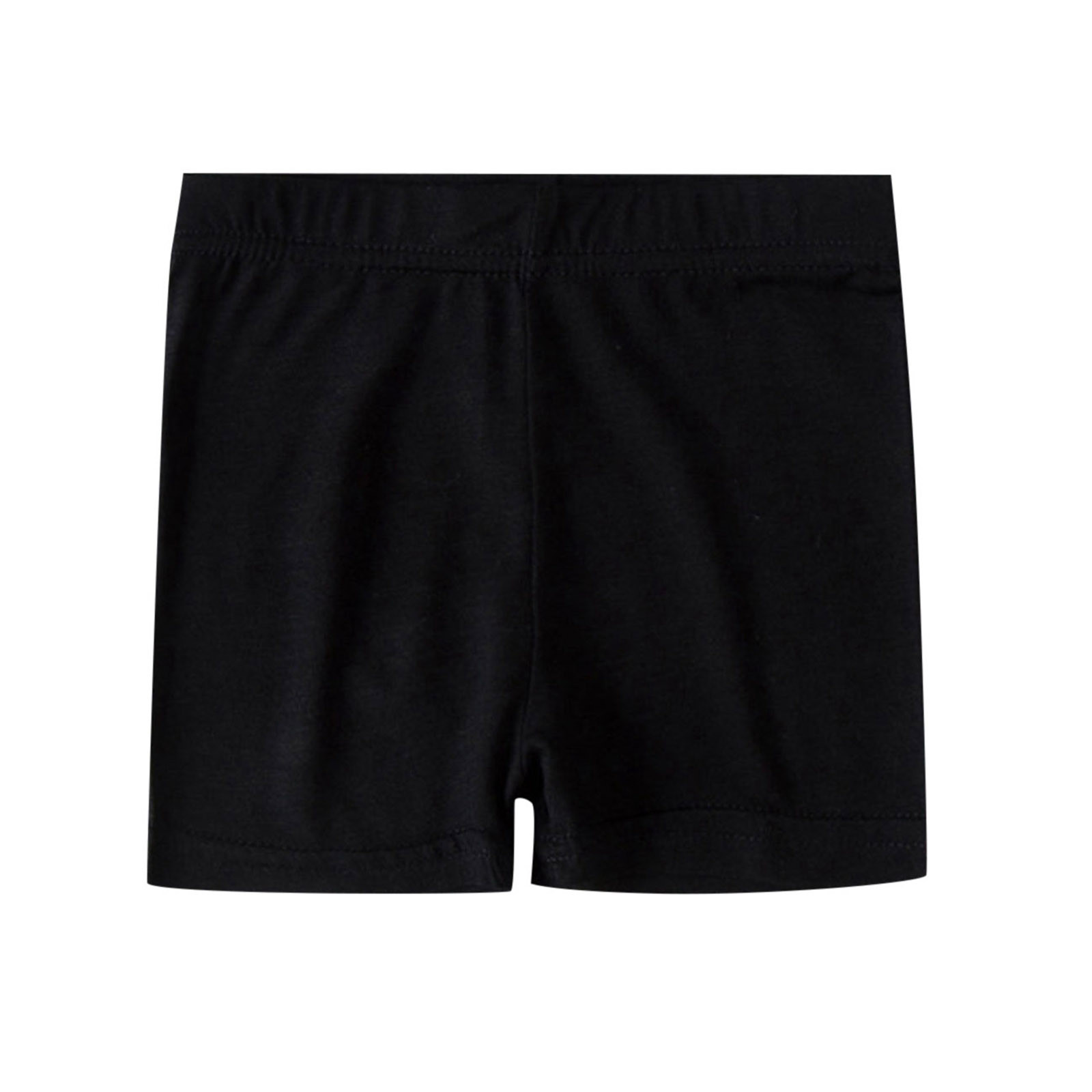 Kids Girls Dance Shorts Solid Color Breathable Bike Shorts Black 8-9 Years