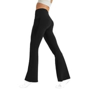 Yoga Flare Leggings for Women Sports Leggings Compression Leggings for Women Flare Leggings for Women High Waisted Yoga Leggings Black L
