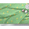 thumbnail image 2 of Soimoi Green Silk Fabric Boxes & Coffee Cups Print Fabric by the Yard 42 Inch Wide, 2 of 3