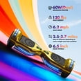 thumbnail image 2 of Hoverstar Hoverboard avec Bluetooth et Lumières LED, Trottinette Auto-Équilibrée pour Enfants et Adultes, Vitesse Maximale de 9 Mi/h, Certifié UL 2272, 2 of 6
