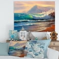 thumbnail image 1 of Designart Morning Sunlight On The Sea Waves III Canvas Wall Art, 1 of 4