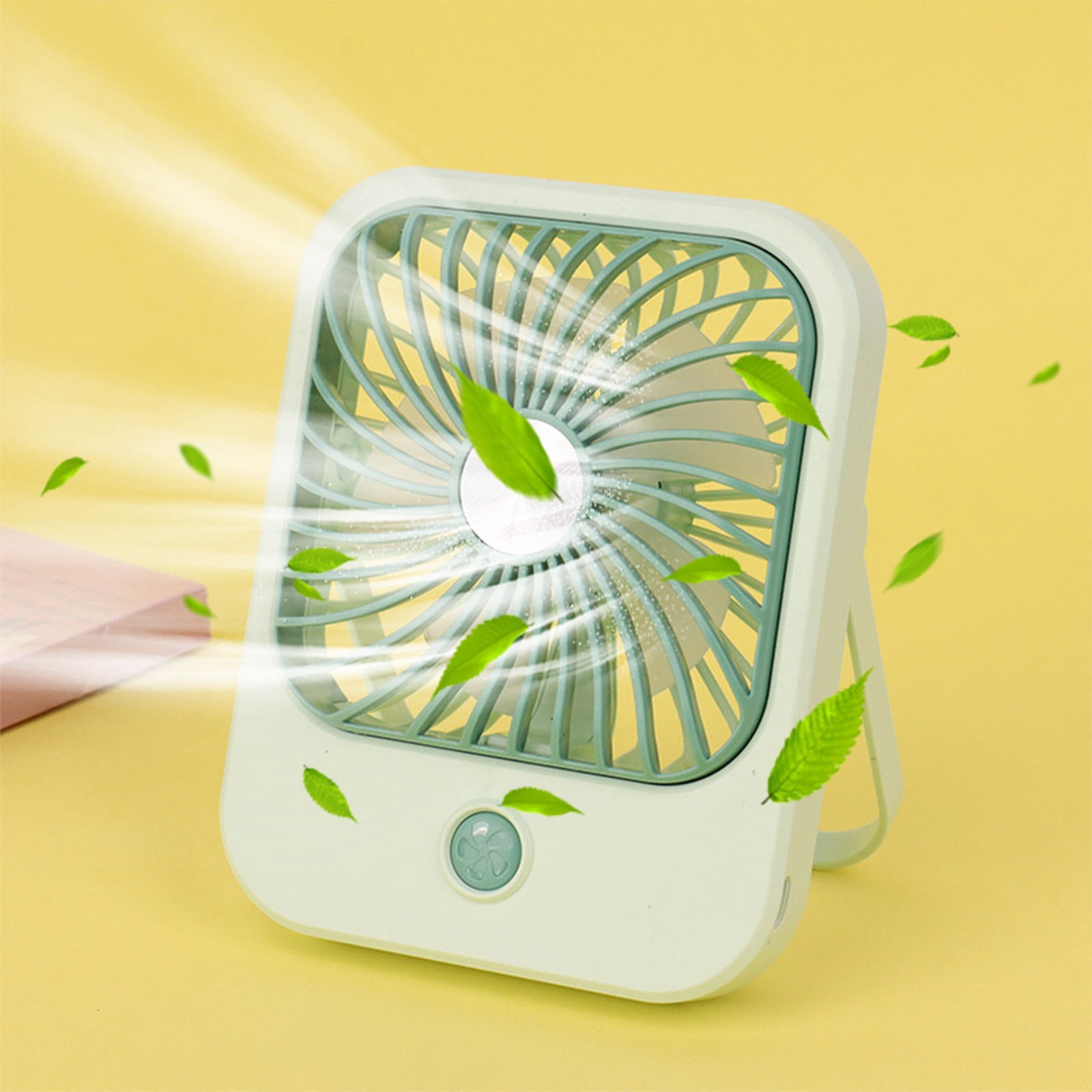 Boovnll Desk Fan, Adjustable High Speed USB Rechargeable Table Fan Lightweight Compact Quiet Small Fan for Home, Bedroom, Office, Travel, Camping, RVs, Summer Gift, Mini Fan - Fan