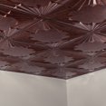 thumbnail image 2 of Fasade Art Deco Vinyl 2ft x 2ft Lay in Ceiling Panel Moonstone Copper 5 Pack, 2 of 5