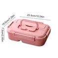 thumbnail image 3 of BUTASY Bento Box Plastic Lunch Box Simply Divided Lunch Box Outdoor Sealed Portable Fast Food Box Student and Office Worker Bento Box Lunch Box, 3 of 6