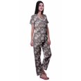 thumbnail image 3 of Moomaya Ensemble de Pyjama à Manches Courtes Imprimé pour Femmes Chemise de Nuit Boutonnée Imprimée, 3 of 6