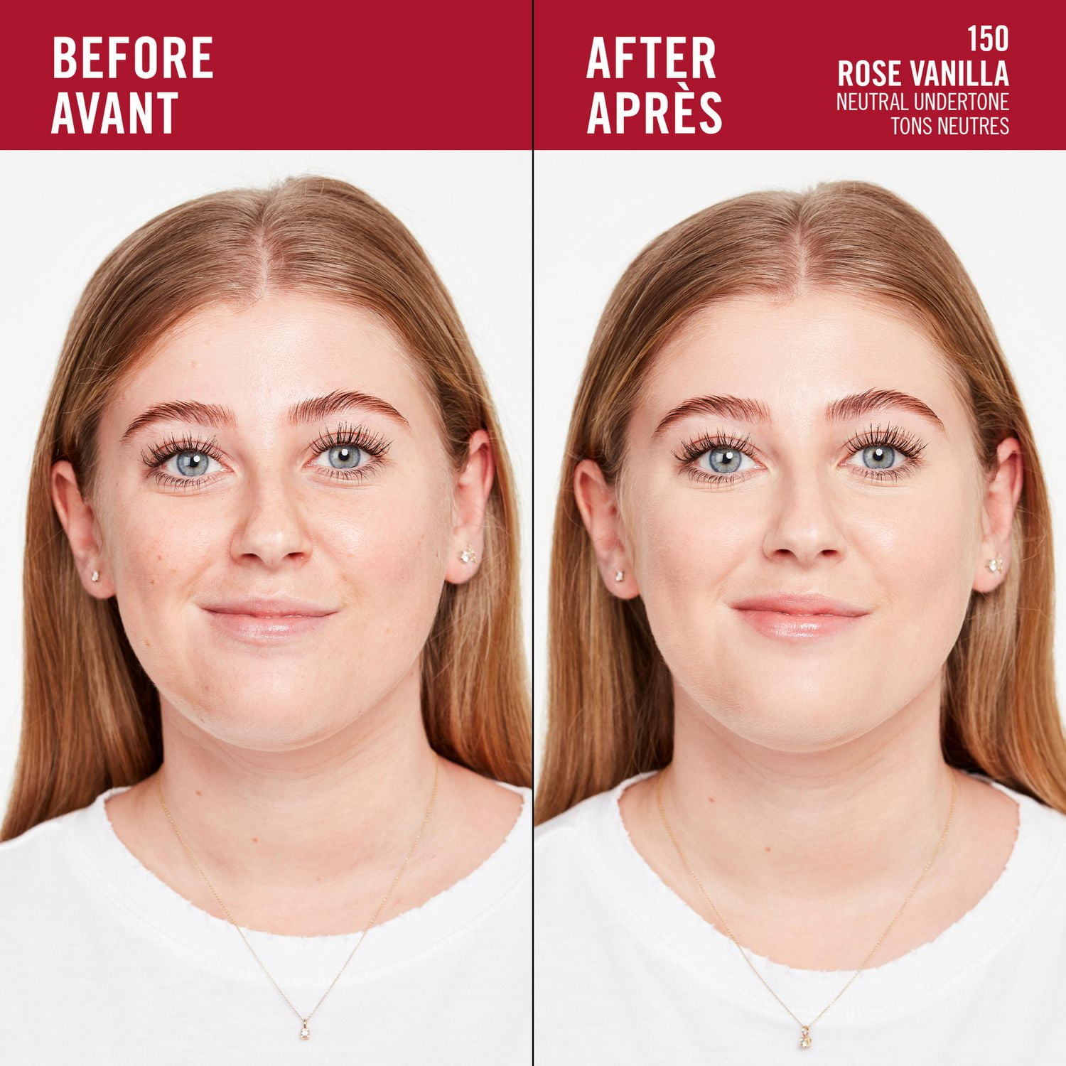 Rimmel Lasting Finish 35 Hour Fond de teint, longue tenue, hydratant, formule végétalienne, couvrance totale, Rose Vanilla