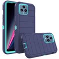 thumbnail image 1 of Asuwish Compatible with T-Mobile Revvl 6/6X 5G Phone Case Hybrid Rugged Shockproof Hard Protective Drop Proof Full Body Heavy Duty Mobile Cell Cover for Tmobile Revvl6 X Revvl6X Women Men Blue, 1 of 6