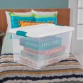 thumbnail image 4 of Sterilite 64 Quart Clear Plastic Storage Bin with White Latch Lid, 24 Pack, 4 of 12