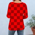 thumbnail image 3 of T-shirt Imprimé Chic pour Femme, Blouse Décontractée Tendance, Tissu Polyester Doux, Col Rond à Manches 3/4, Conçu pour un Usage Quotidien Polyvalent, 3 of 8