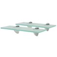 thumbnail image 1 of vidaXL Floating Shelves 2 pcs Glass 30x10 cm 8 mm, 1 of 4