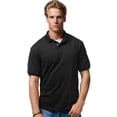 thumbnail image 1 of Hanes Cotton-Blend Men`s Jersey Polo, XL, Black, 1 of 5