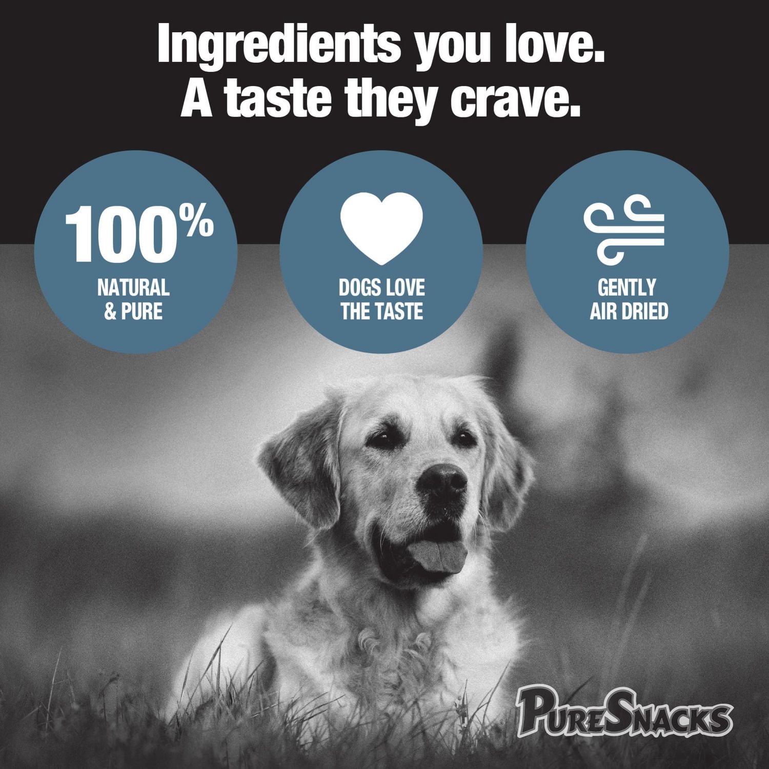 PureSnacks jerky de poulet et patate douce pour chien