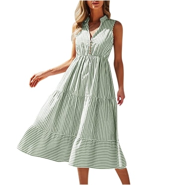 Cameland Robe Aguichant Mode Décontractée Ajustée pour Femme Sans Manches à Col en V