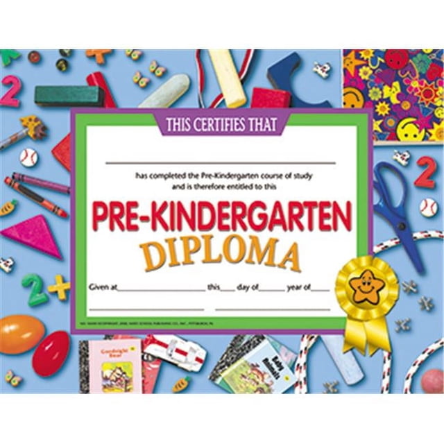 Hayes School Publishing H-VA500 Pre-Kindergarten Diploma