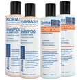 thumbnail image 1 of Scalp Psoriasis & Dandruff Shampoo and Conditioner by DermaSolve | Seborrheic Dermatitis Shampoo & Conditioner - Naturally Heals Itchy Flakey Inflamed Skin and Provides Soothing Moisturizing Relief, 1 of 4
