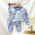 thumbnail image 2 of WEAIXIMIUNG Christmas Solid Color Children's Hoodie Set With Thick Fall And Winter Homewear Pajamas 140-150cm, 2 of 5