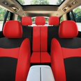 thumbnail image 3 of FH Group Light & Breezy Flat Cloth Car Seat Cover Set For Car Truck SUV Van Red - Rear, 3 of 5