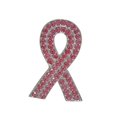 thumbnail image 1 of Pink Ribbon Brooch Alloy Lapel Pin for Breast Cancer Awareness Support Women accessory Decorative Pin for Events, 1 of 6