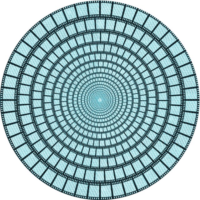 Ahgly Company Tapis d'Intérieur Ronds Transitionnels Lavables à la Machine, Vert Pierre Aigue-Marine, 5 Pieds Rond