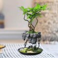 thumbnail image 2 of Maoww Pot de Plante Jardinière de Jardin Contenant Pot de Fleurs Succulentes Rond avec Rocaille, 2 of 9