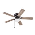thumbnail image 2 of Prominence Home Alvina 44" Indoor LED Ceiling Fan with Pull Chain, Bronze, 2 of 15
